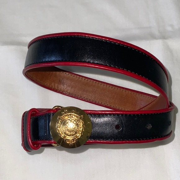 Polo Ralph Lauren Accessories - Vintage Polo Ralph Lauren belt Two Tone Red Black